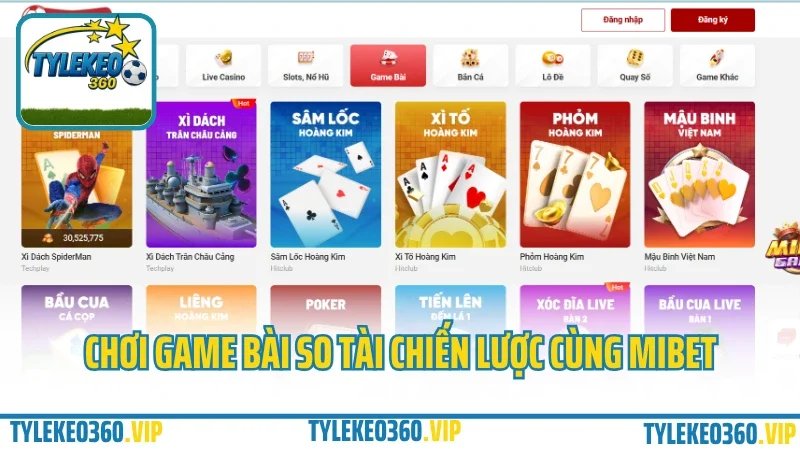 Mibet – cổng cá cược thể thao & game bài được yêu thích 2025 6 Chơi game bài so tài chiến lược cùng mibet