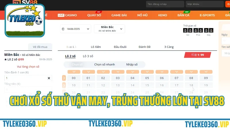 Sv88 có gì hot? Trải nghiệm nhà cái uy tín dành cho người việt 2025 6 Chơi xổ số thử vận may, trúng thưởng lớn tại sv88