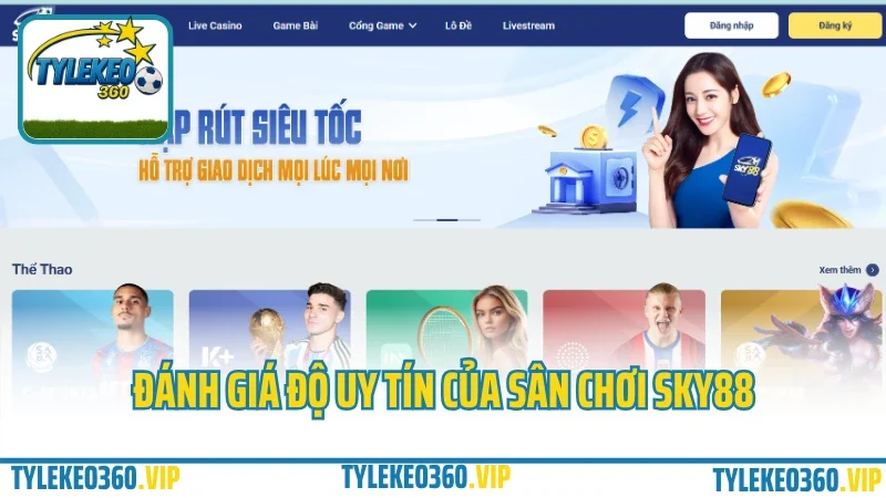 Sky88 – cá cược thể thao & casino trực tuyến bảo mật cao 2025 2 Đánh giá độ uy tín của sân chơi sky88