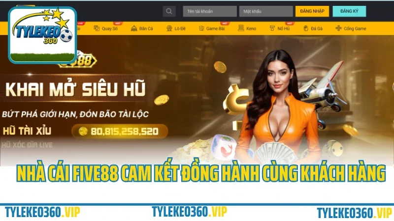 Giới thiệu nhà cái five88 – sân chơi cá cược đẳng cấp cho dân chuyên 2025 2 Nhà cái five88 cam kết đồng hành cùng khách hàng