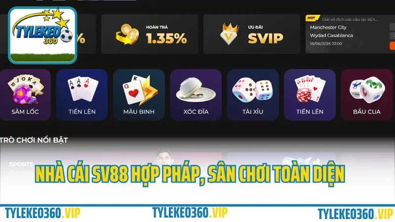 Sv88 có gì hot? Trải nghiệm nhà cái uy tín dành cho người việt 2025 1 Nhà cái sv88 hợp pháp, sân chơi toàn diện