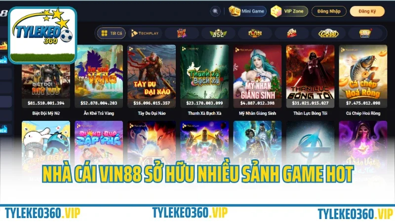 Vin88 – cổng game bài đổi thưởng dành riêng cho người việt 2025 8 Nhà cái vin88 sở hữu nhiều sảnh game hot