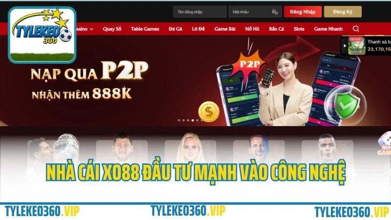 Xo88 – game bài đổi thưởng, slot nổ hũ, mini game liên tục 2025 3 Nhà cái xo88 đầu tư mạnh vào công nghệ