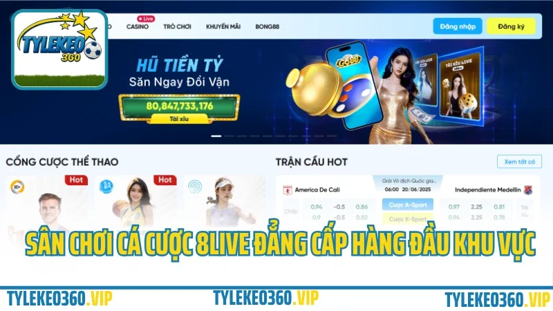 Nhà cái 8live – cá cược thể thao, game bài & ưu đãi mỗi ngày 2025 1 Sân chơi cá cược 8live đẳng cấp hàng đầu khu vực