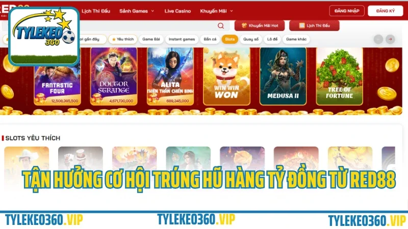 Red88 – nhà cái đa nền tảng, game bài & casino đổi thưởng 2025 7 Tận hưởng cơ hội trúng hũ hàng tỷ đồng từ red88
