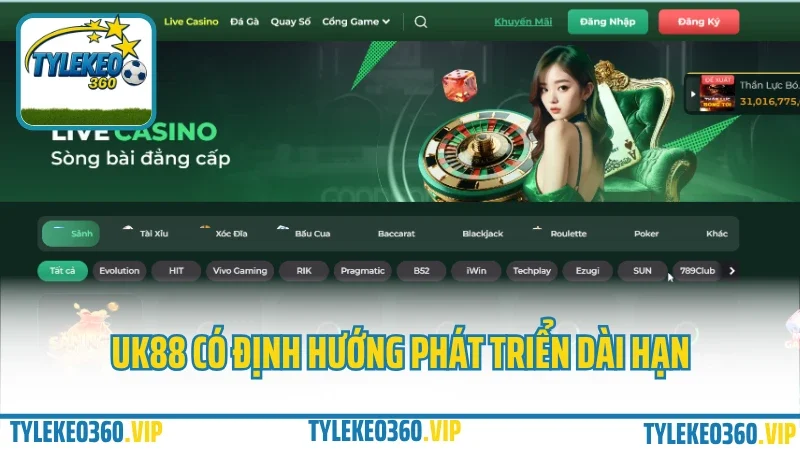 Giới thiệu uk88 – nhà cái mang phong cách châu âu, cá cược đỉnh cao 2025 2 Uk88 có định hướng phát triển dài hạn